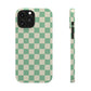 Retro Mint Checkers Snap Case