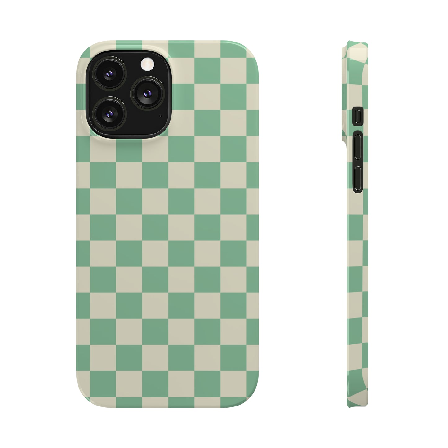 Retro Mint Checkers Snap Case