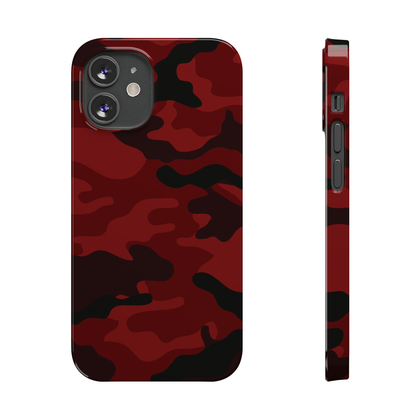 Red Camouflage Snap Case