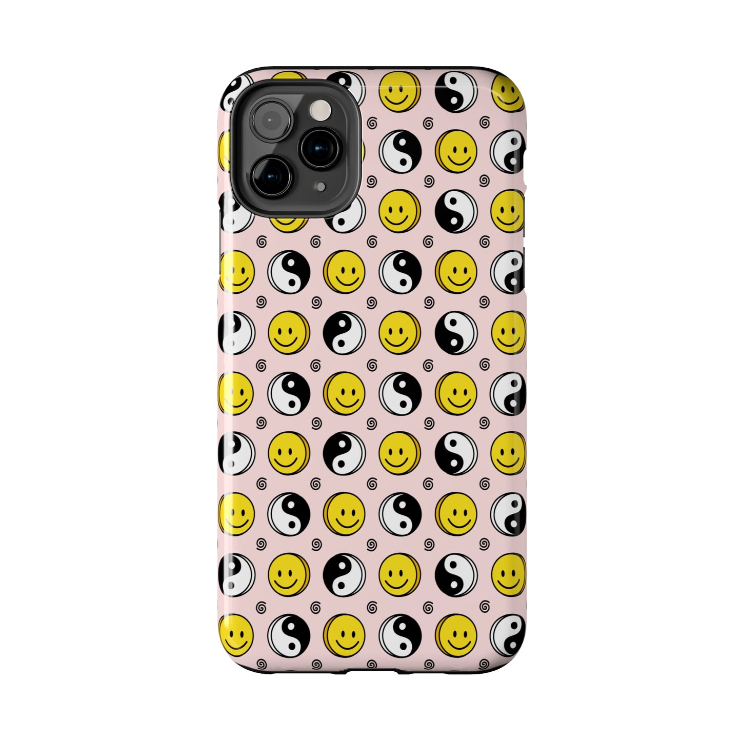 Yin and yang X Smiley Tough iPhone Case