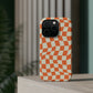 Retro Orange Peel Crazy Checkers MagSafe Tough Case