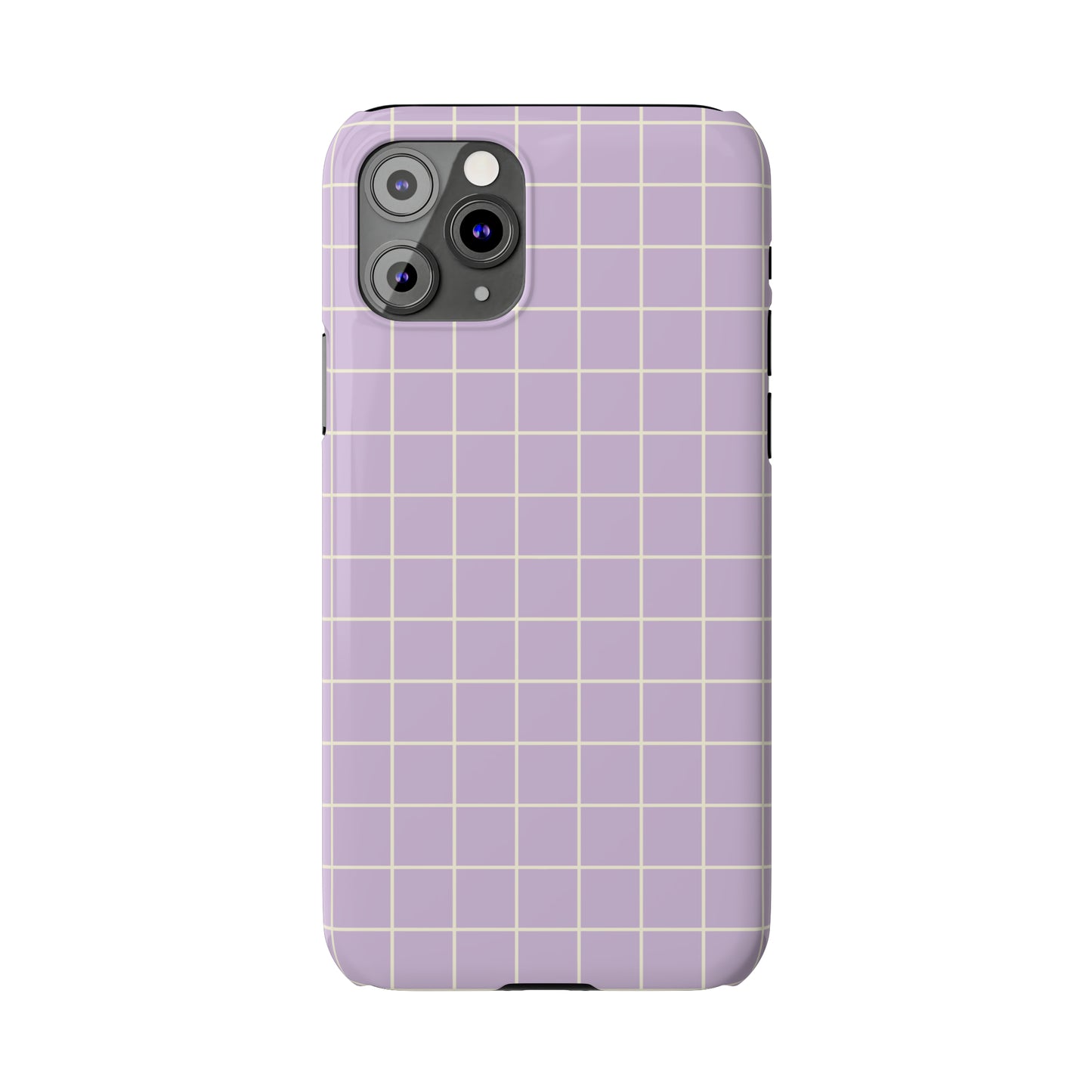 Lavender Grid Snap Case