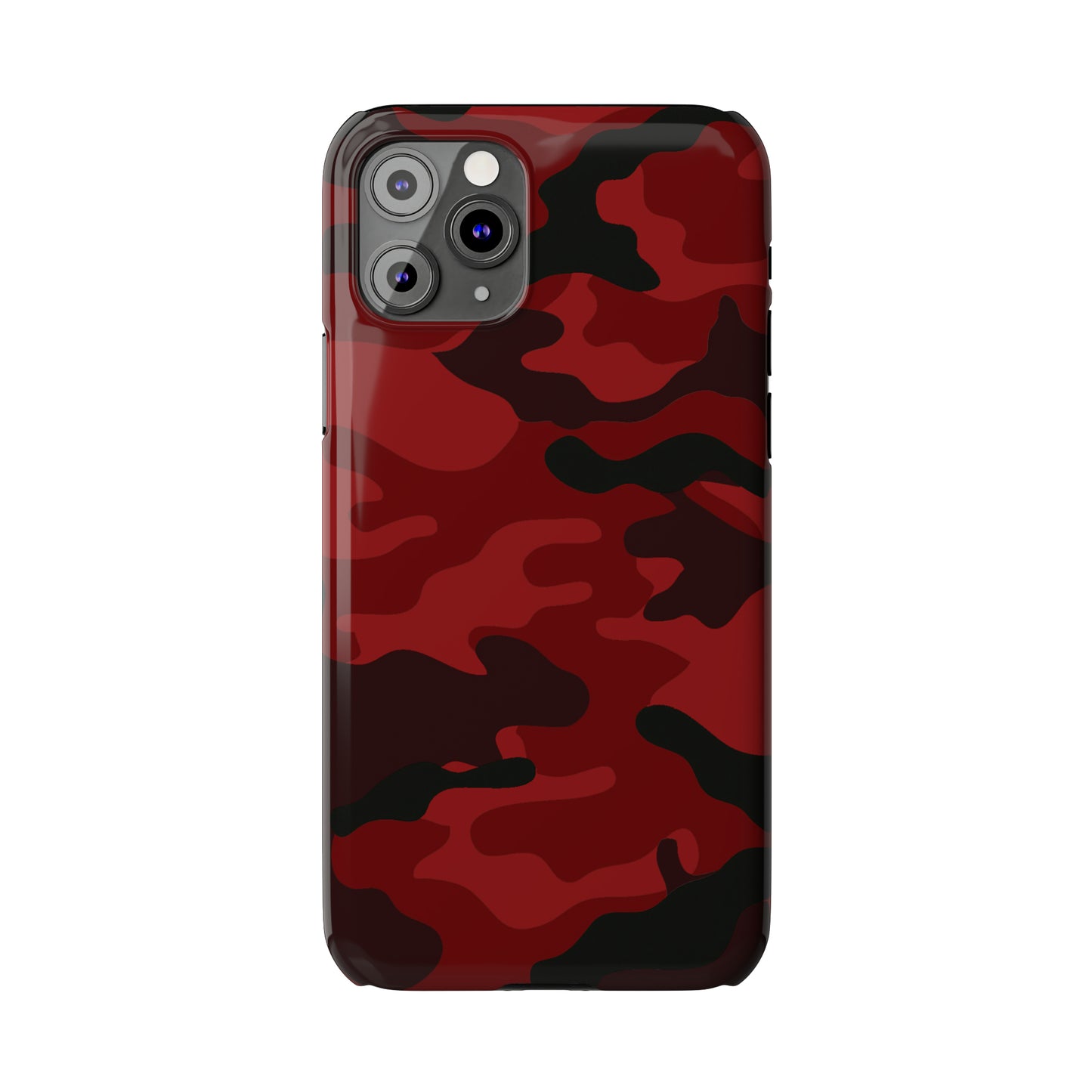 Red Camouflage Snap Case