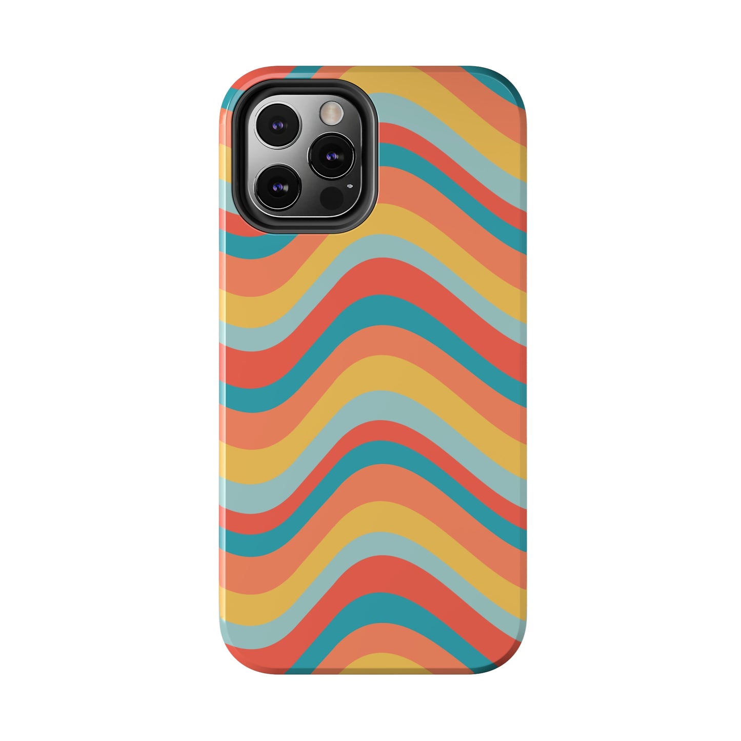 Wavy Pattern Tough iPhone Case