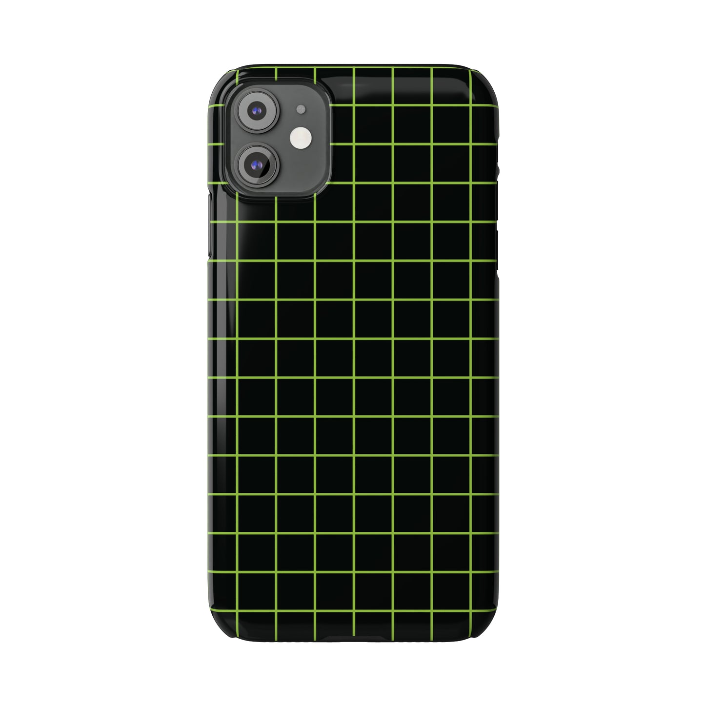 Green Grid Snap Case