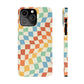 Retro Crazy Checkers Snap Case