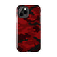 Red Camouflage Tough Case