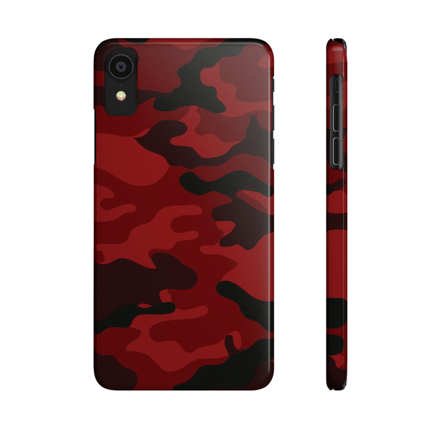 Red Camouflage Snap Case