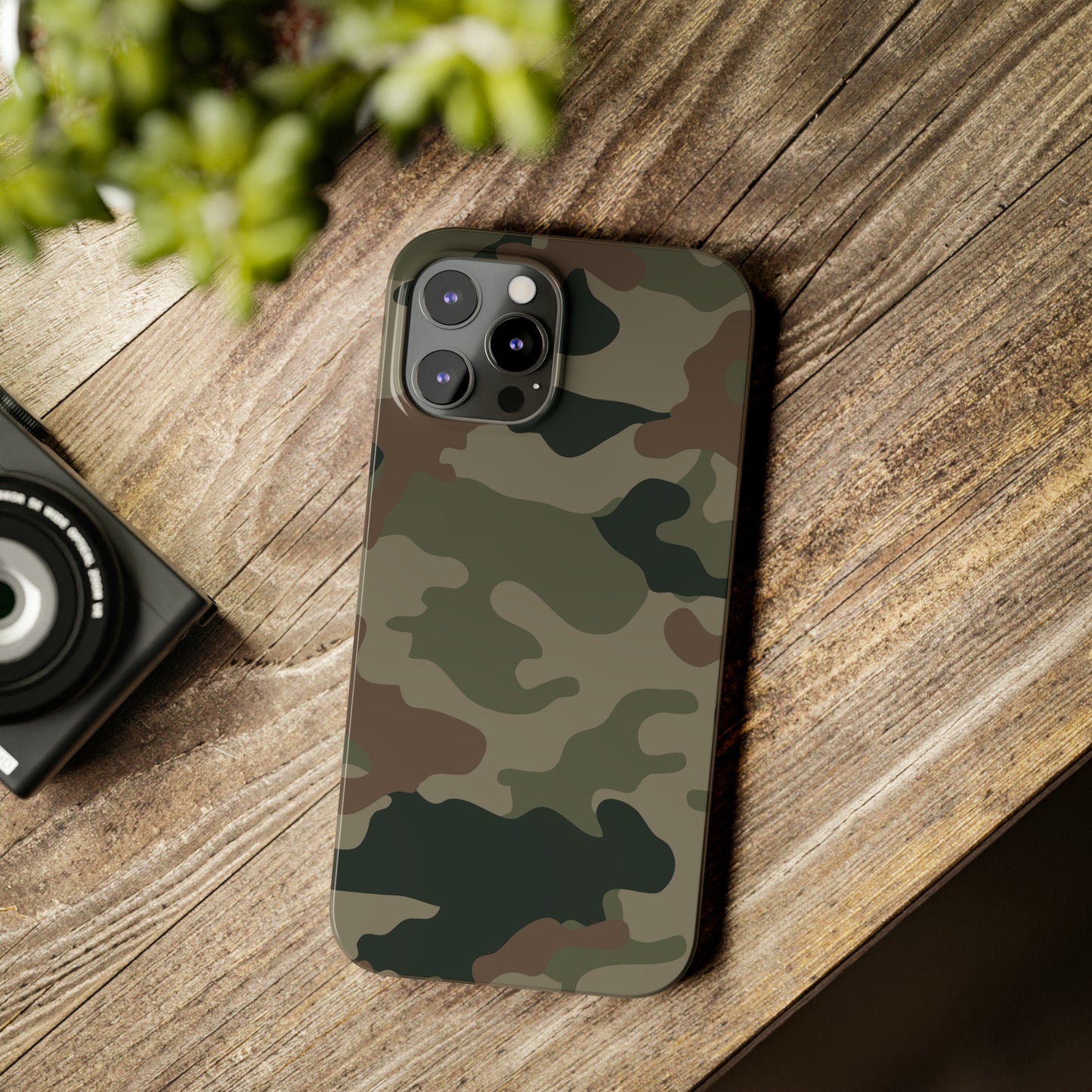 Dark Camouflage Snap Case