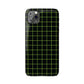 Green Grid Snap Case