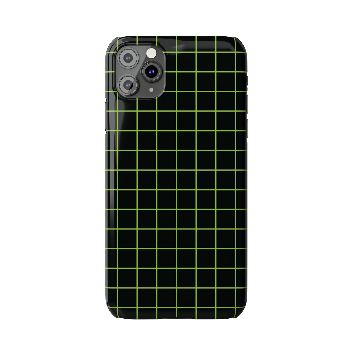 Green Grid Snap Case