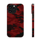 Red Camouflage Snap Case