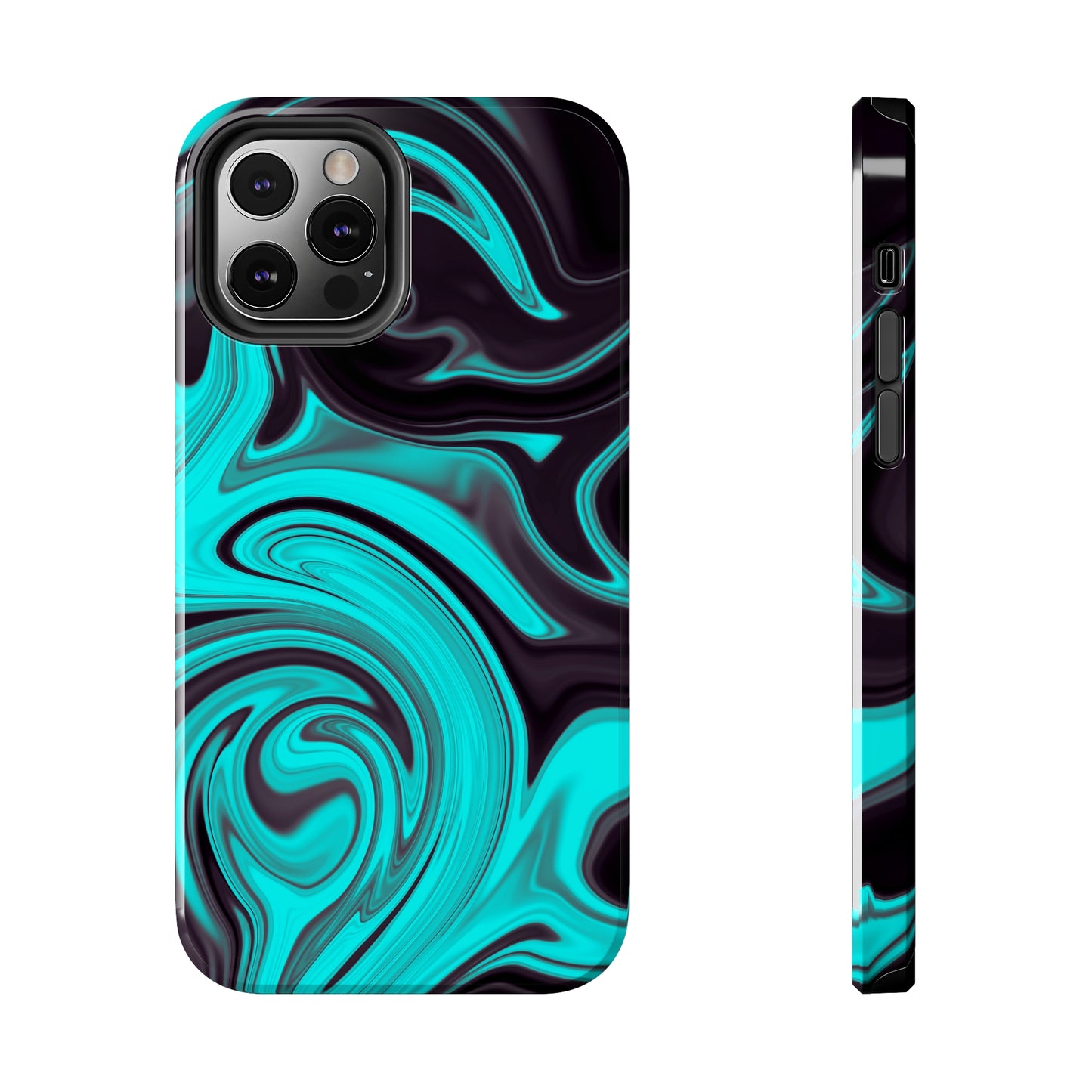 Aqua liquid marble pattern Tough Case