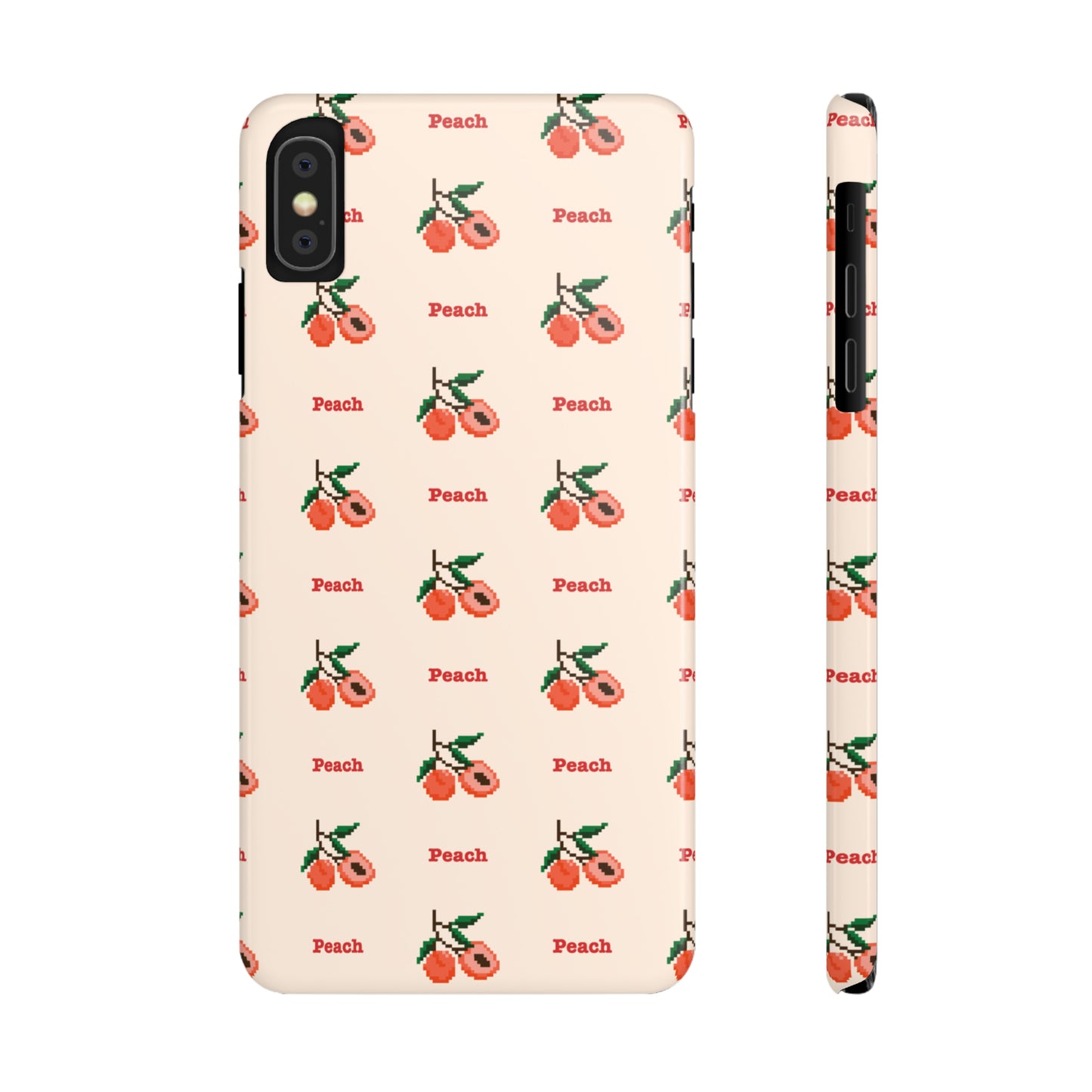 Pixelated Peach Snap Case