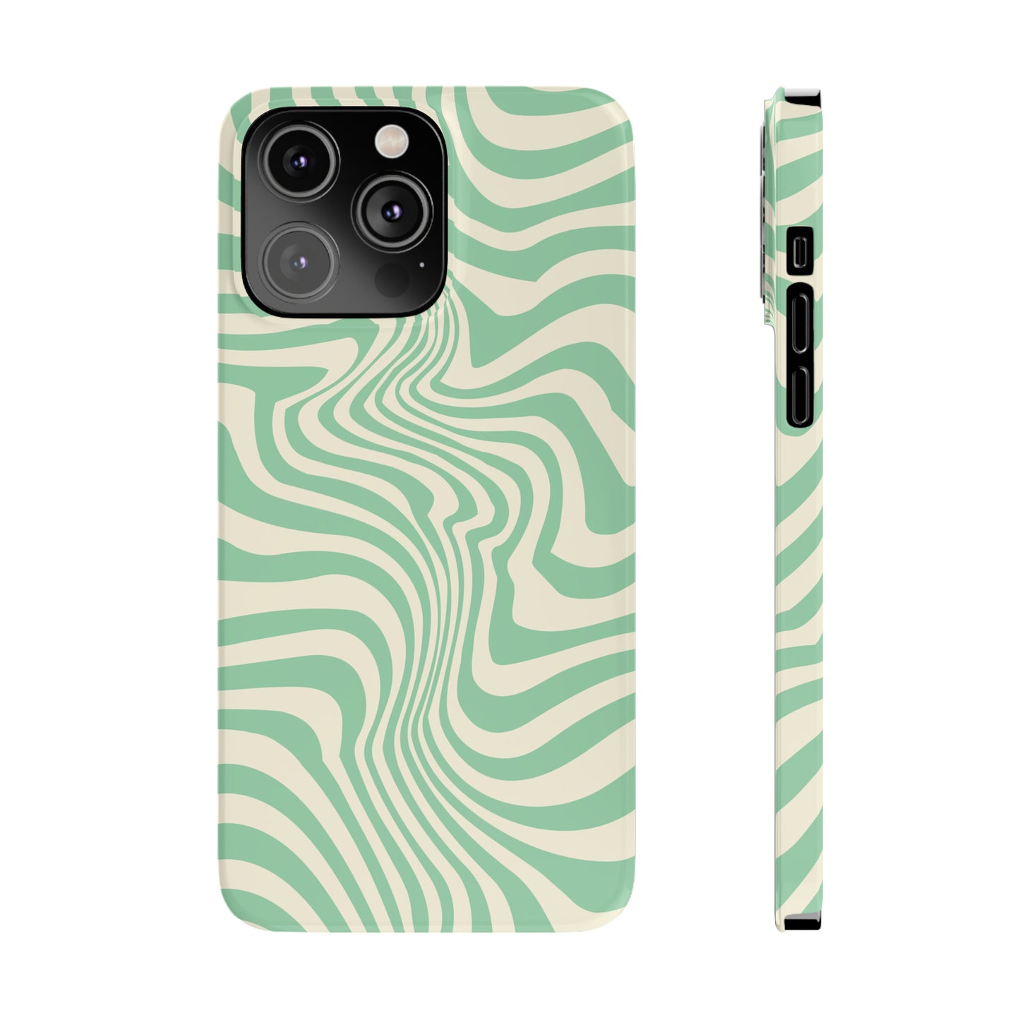 Pistachio Swirls Snap Case