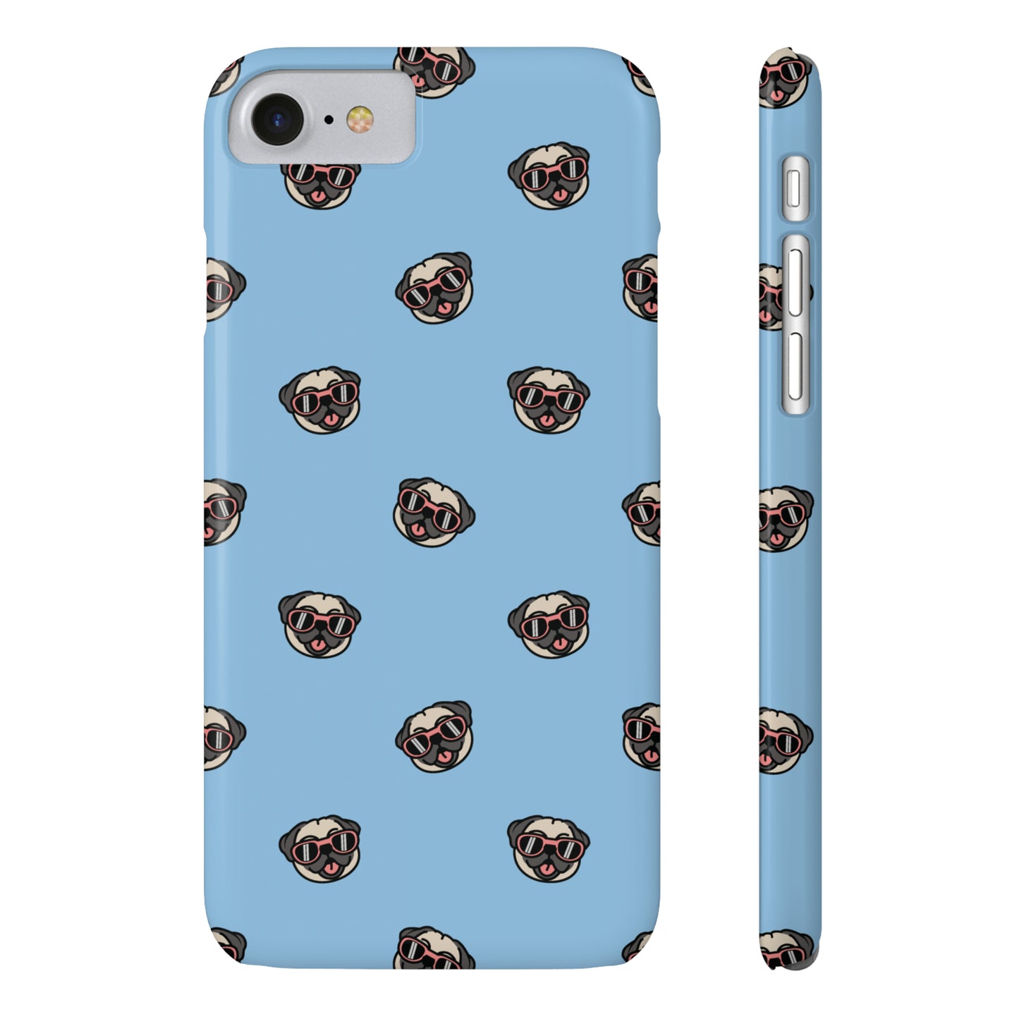 Pug Pattern Snap Case