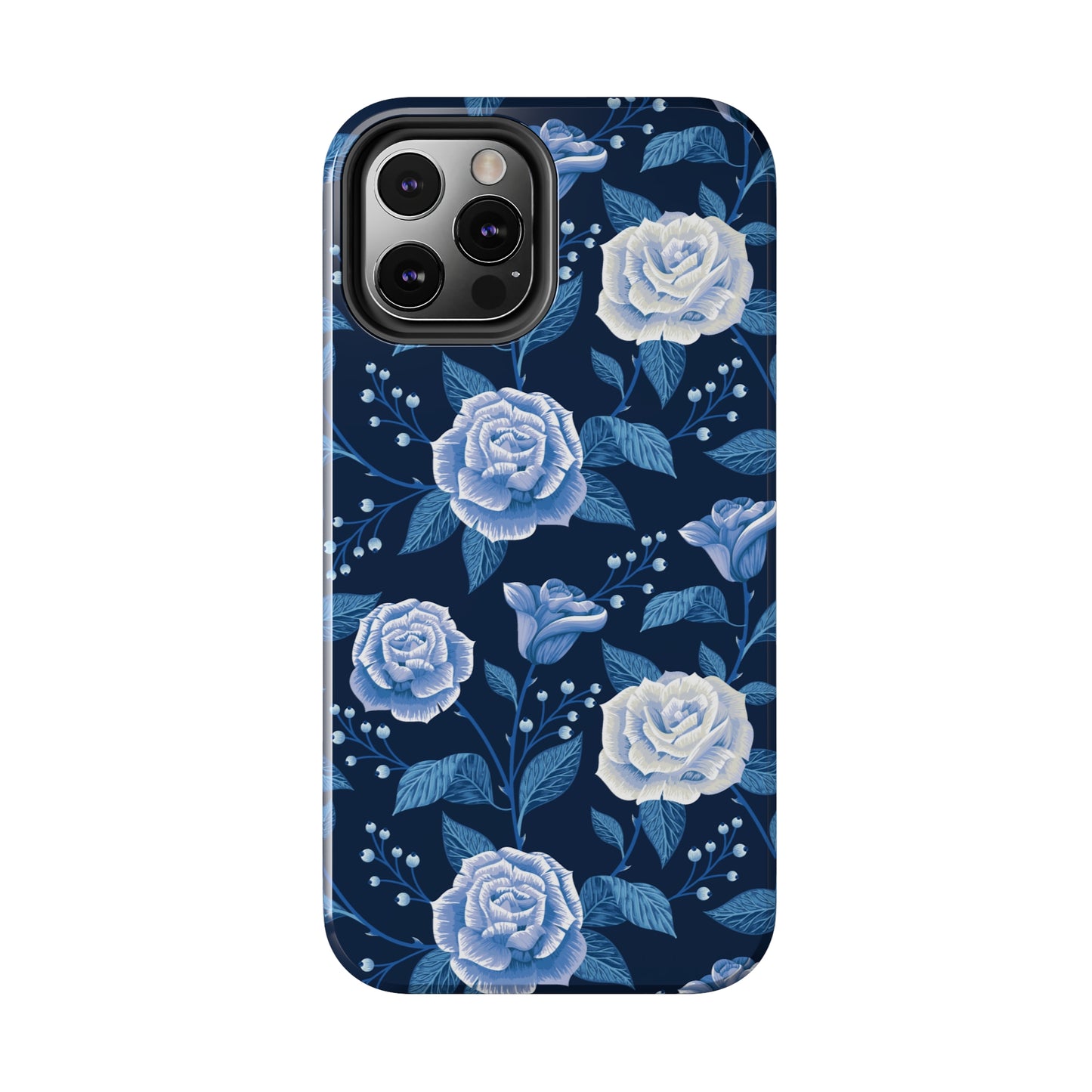 Midnight Rose Tough iPhone Case