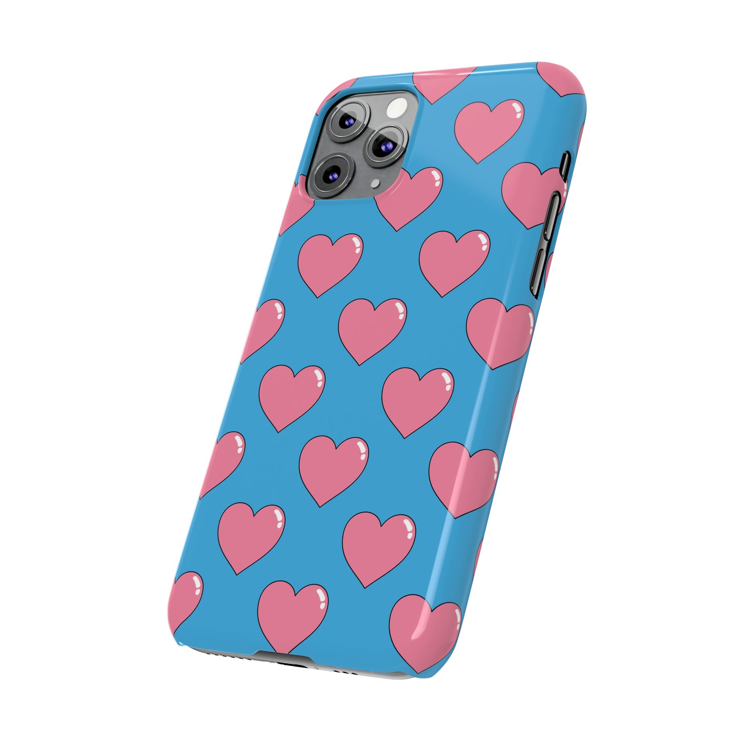 Bubblegum Heart Snap Case