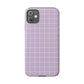 Lavender Grid Snap Case