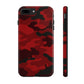 Red Camouflage Tough Case