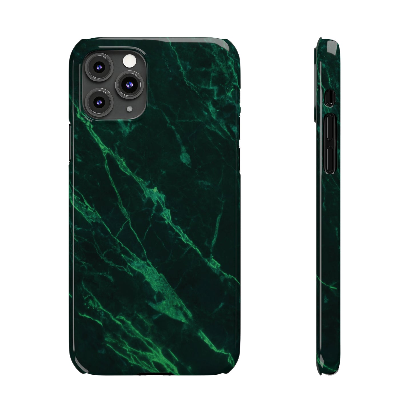 Dark green marble pattern Snap Case