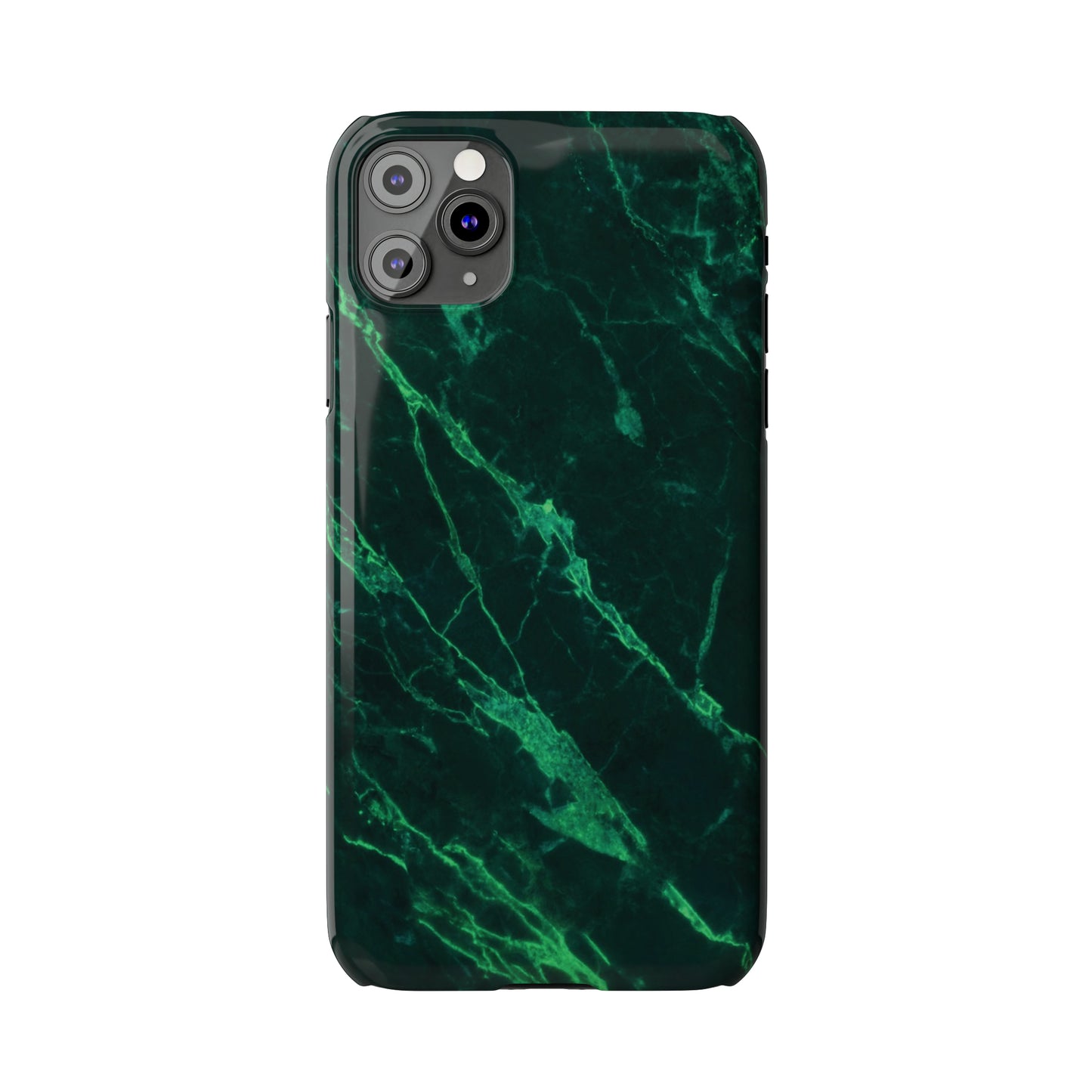 Dark green marble pattern Snap Case