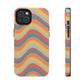 Wavy Pattern Tough iPhone Case