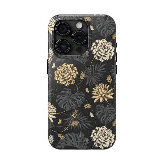 Golden Bloom Tough iPhone Case