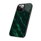 Dark green marble pattern Snap Case