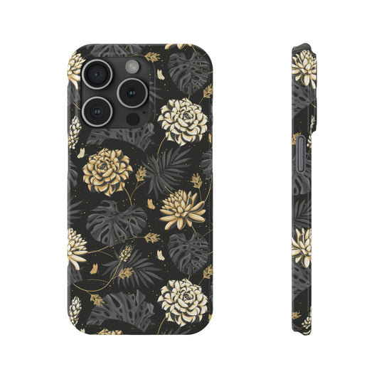 Golden Bloom Snap Case