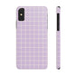 Lavender Grid Snap Case