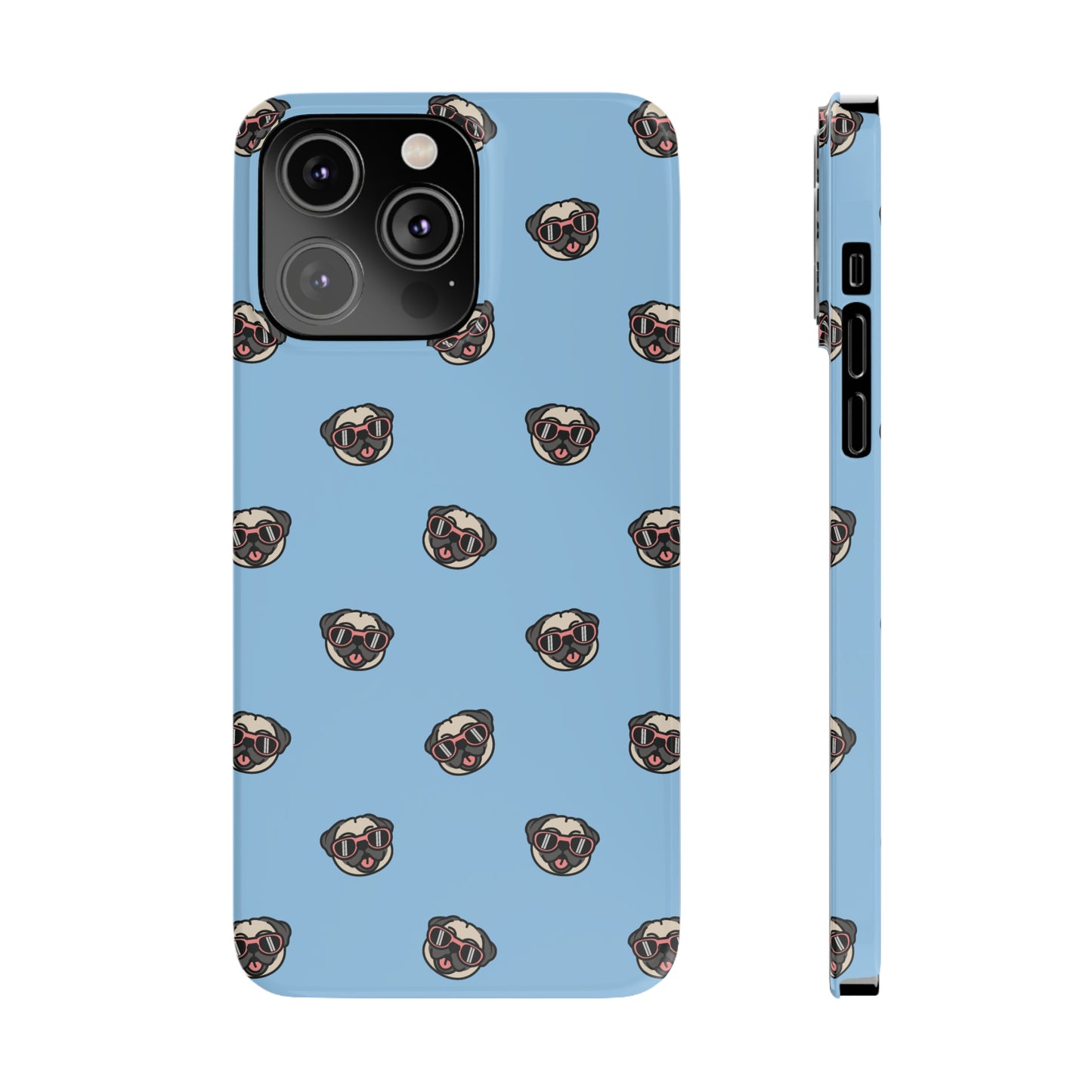 Pug Pattern Snap Case