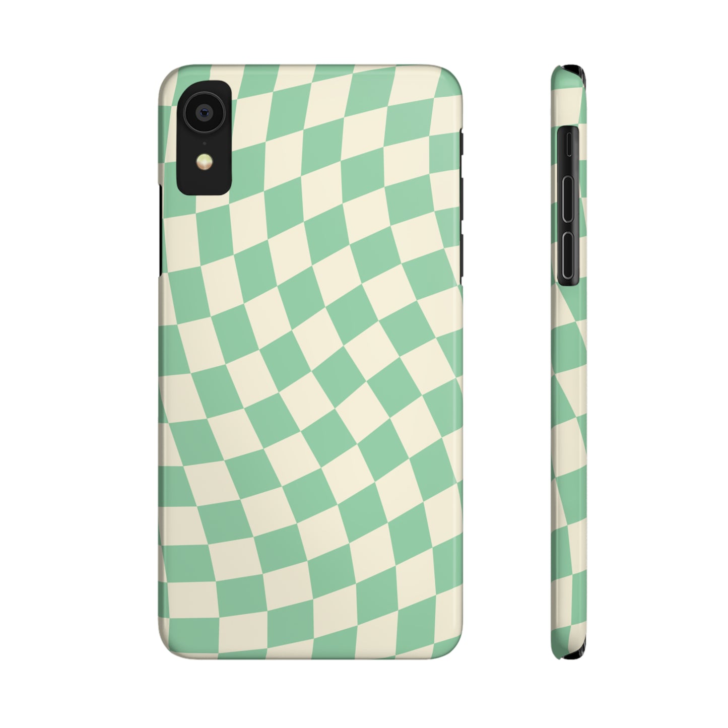 Pistachio Checkers Snap Case