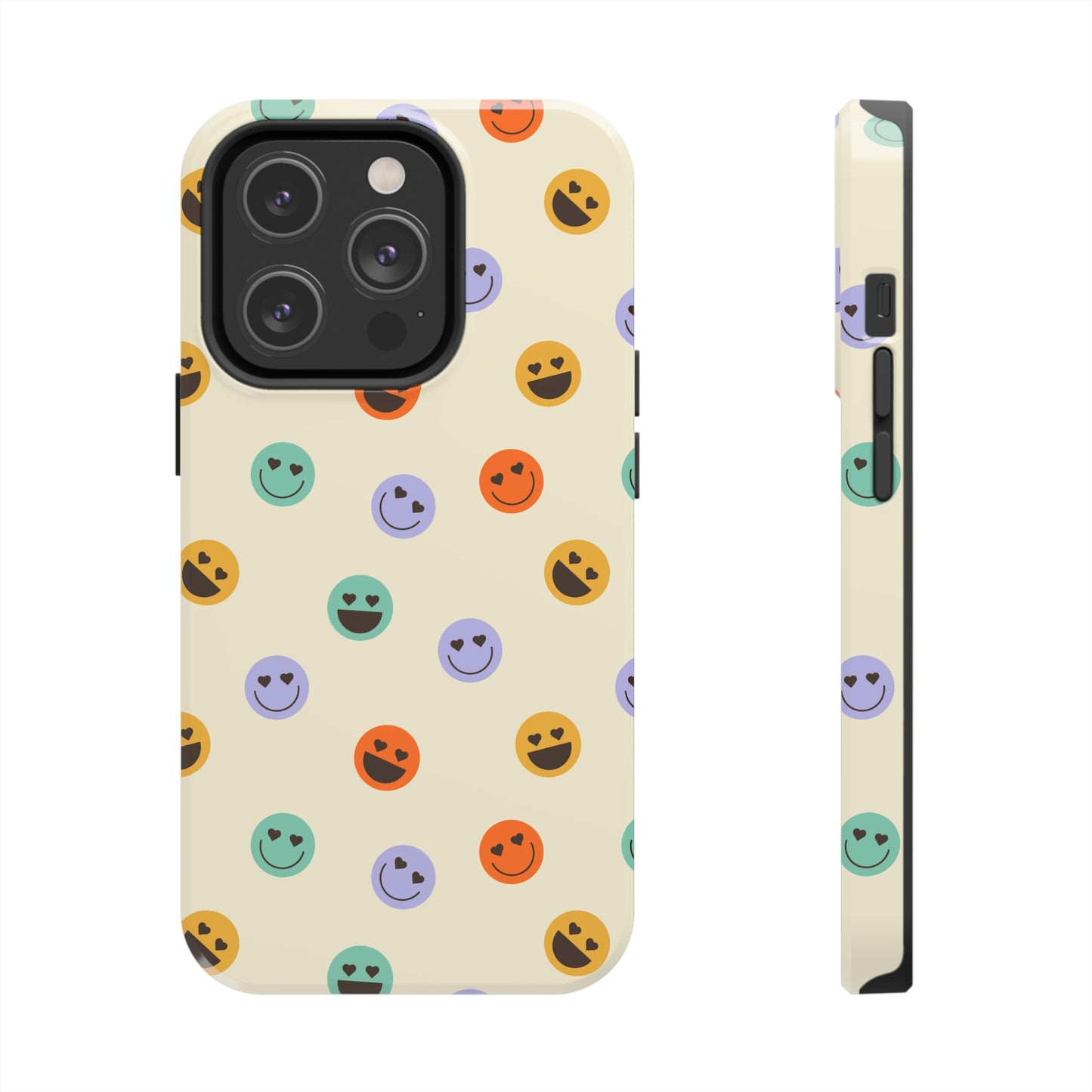 Smileys from 70s Tough iPhone Case