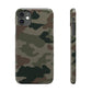 Dark Camouflage Snap Case