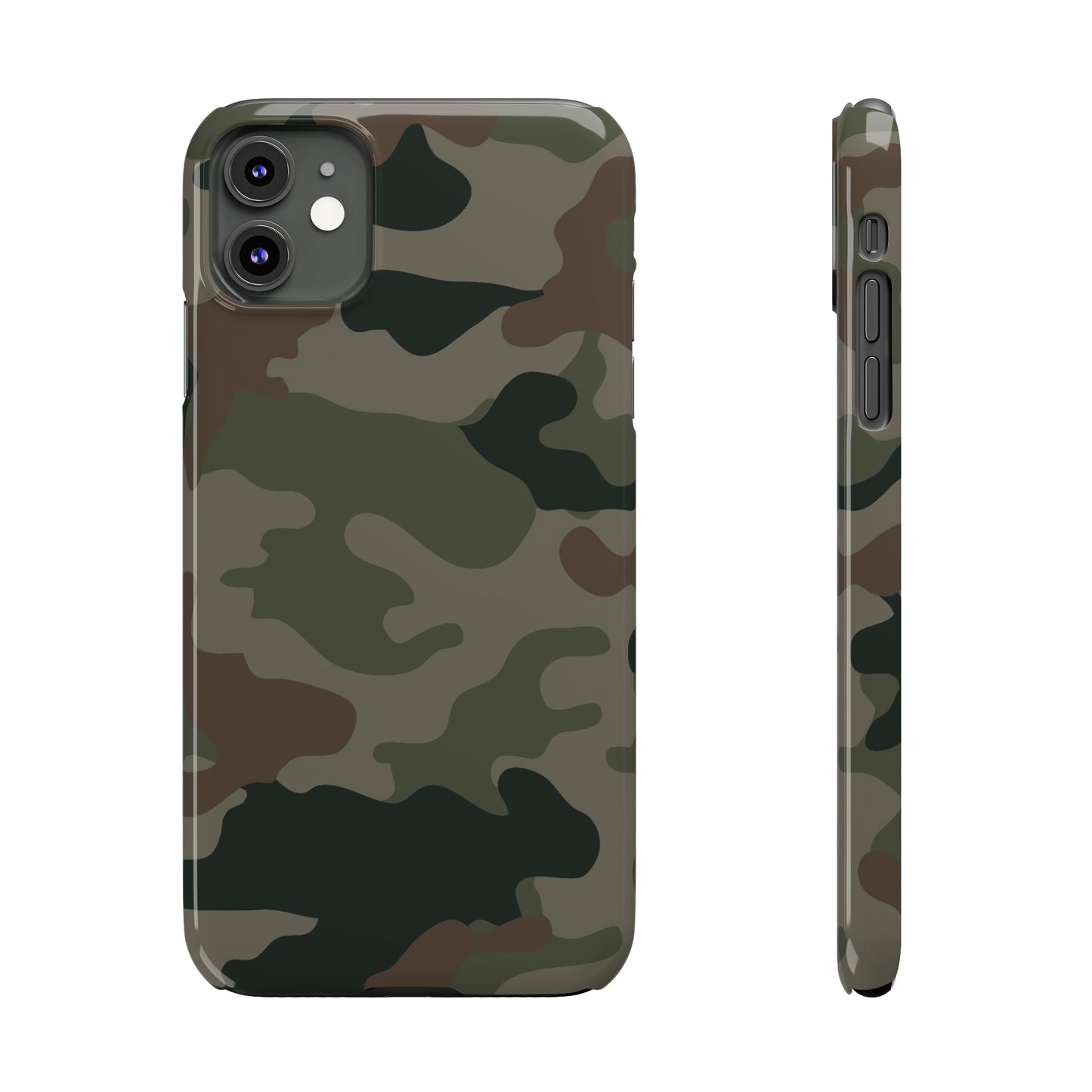 Dark Camouflage Snap Case