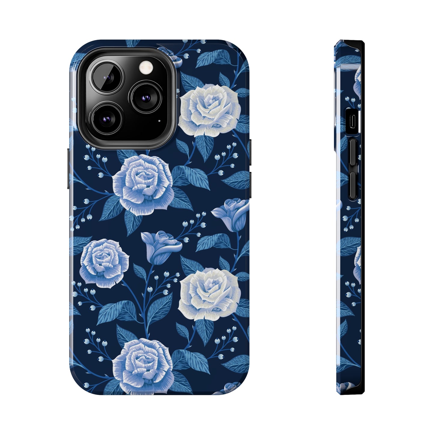 Midnight Rose Tough iPhone Case