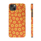 Maio laranja Pattern Snap Case