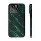 Dark green marble pattern Snap Case