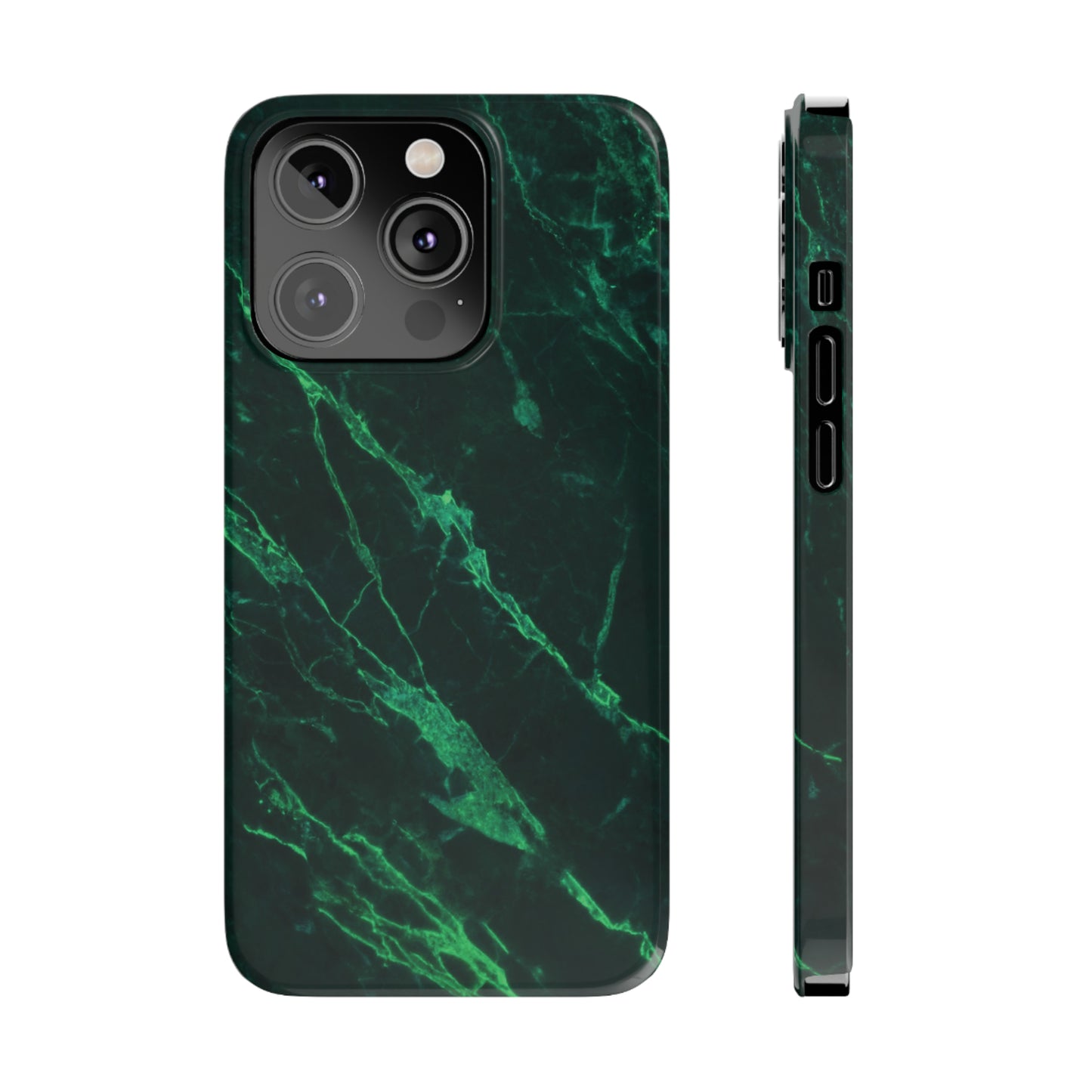 Dark green marble pattern Snap Case