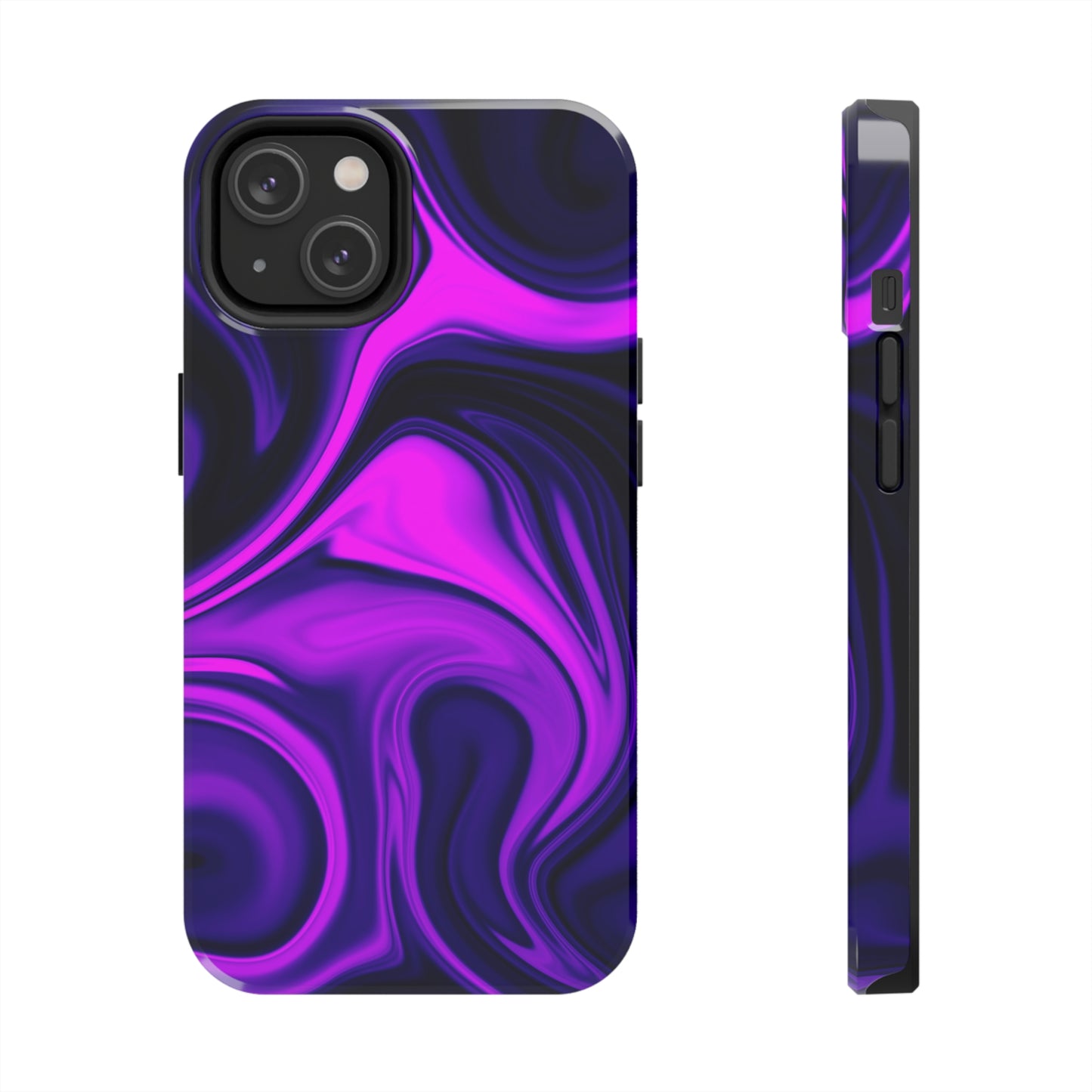 Purple liquid marble pattern Tough Case