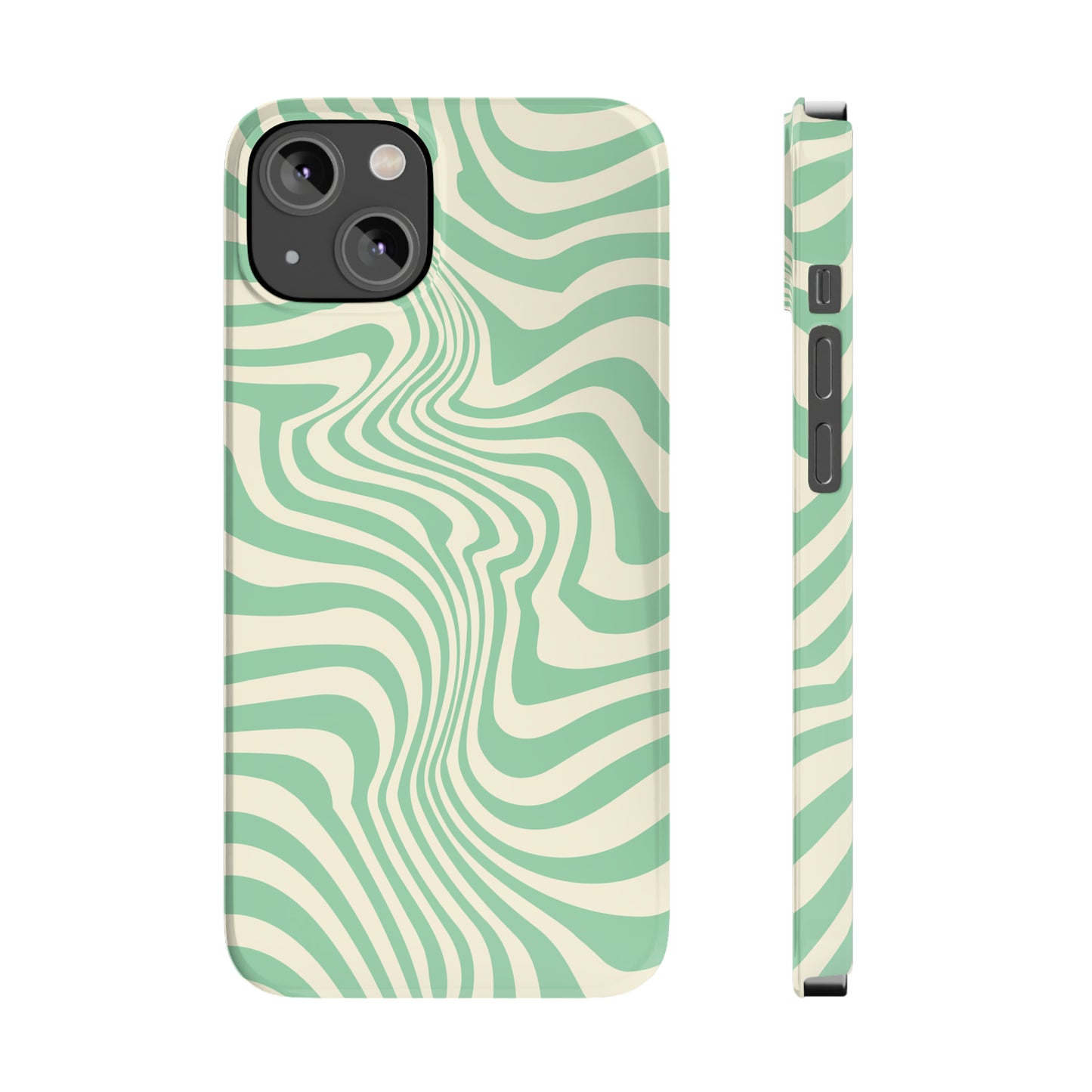 Pistachio Swirls Snap Case