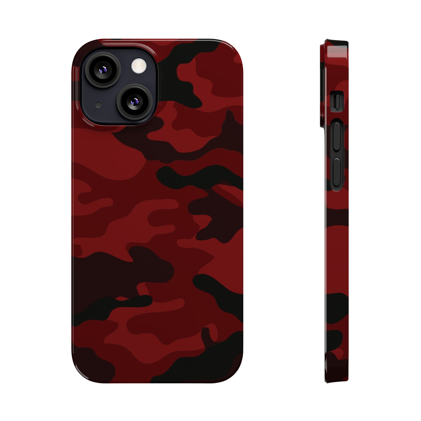 Red Camouflage Snap Case