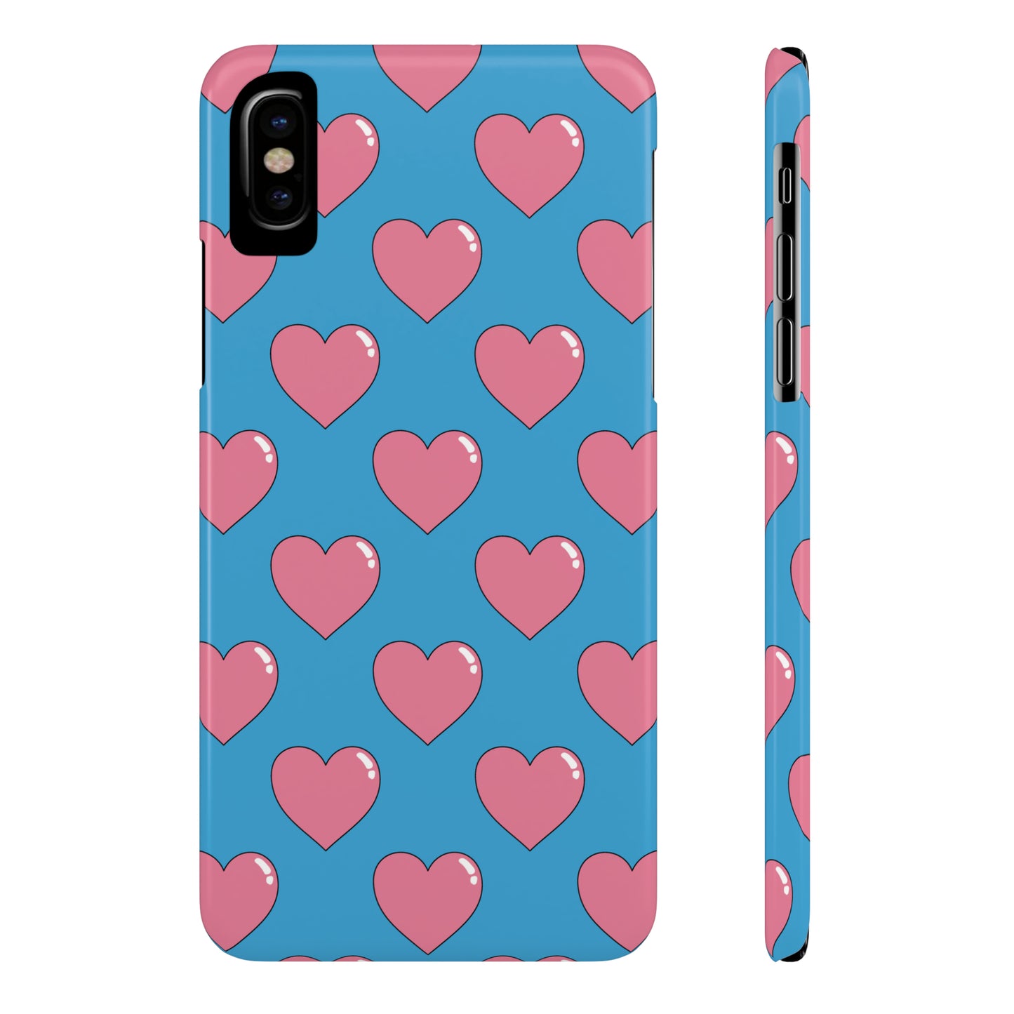 Bubblegum Heart Snap Case