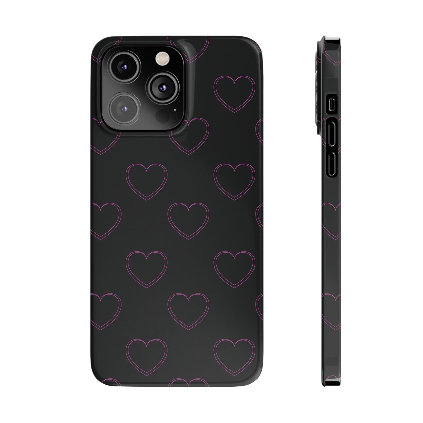 Y2K Heart Snap Case