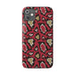 Red Snake Skin Snap Case