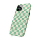 Retro Mint Checkers Snap Case