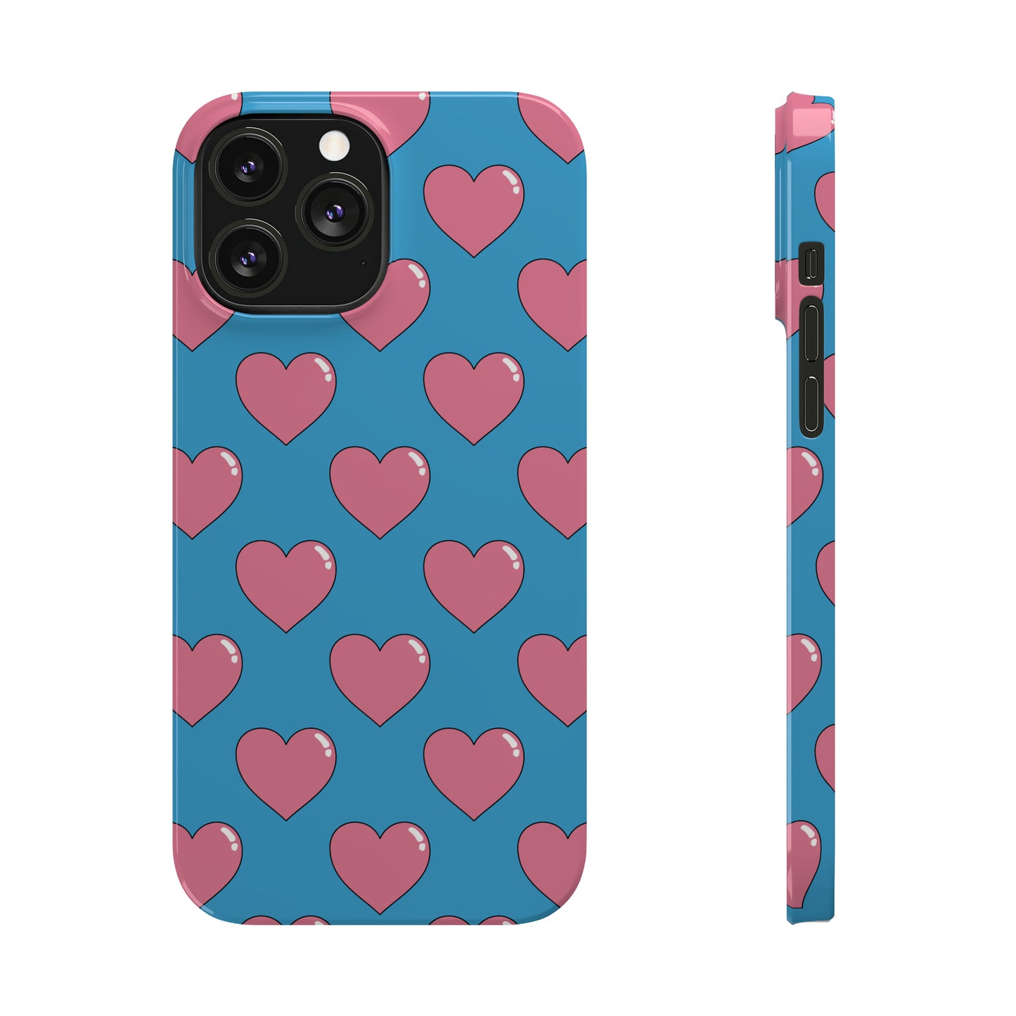 Bubblegum Heart Snap Case