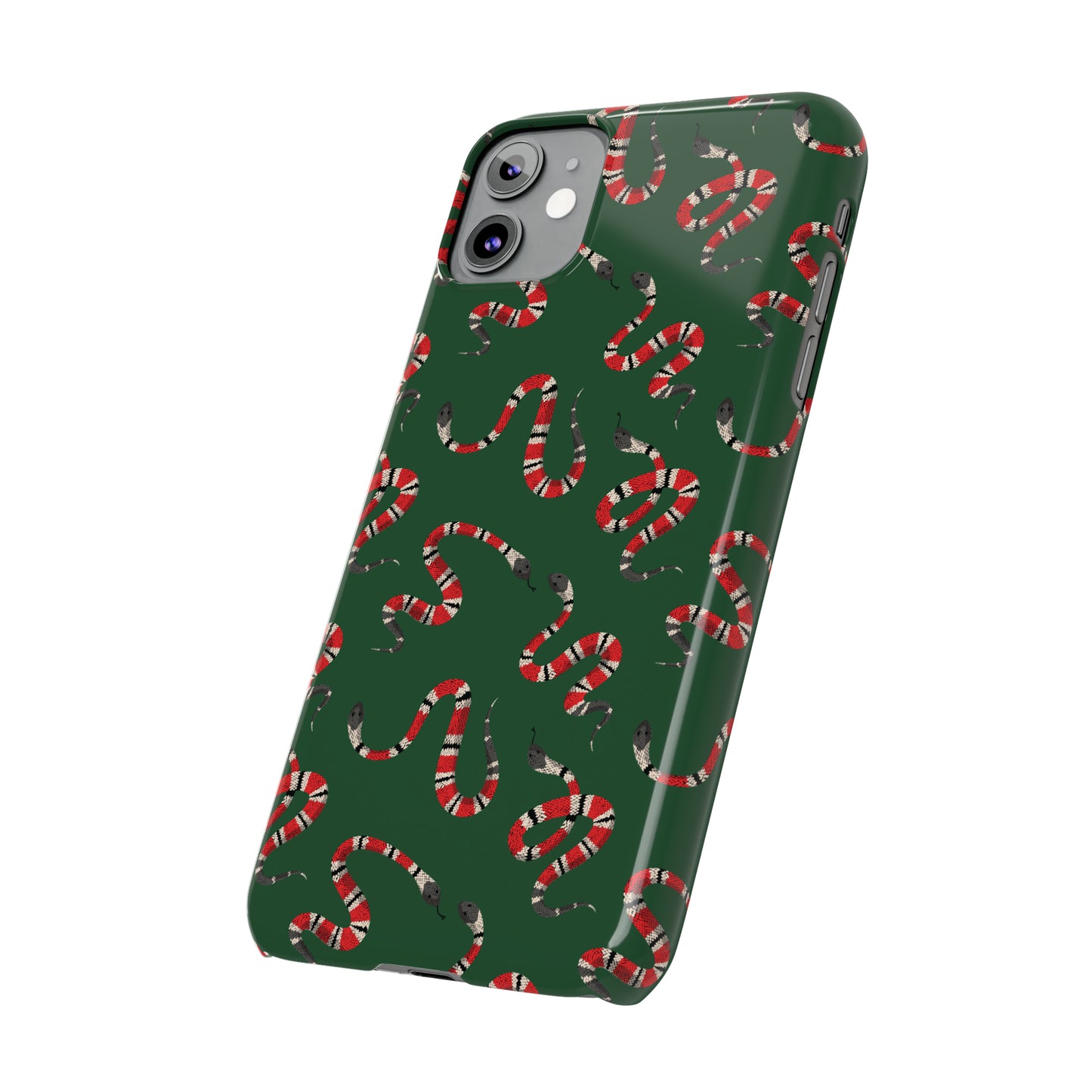 Snake Pattern Snap Case