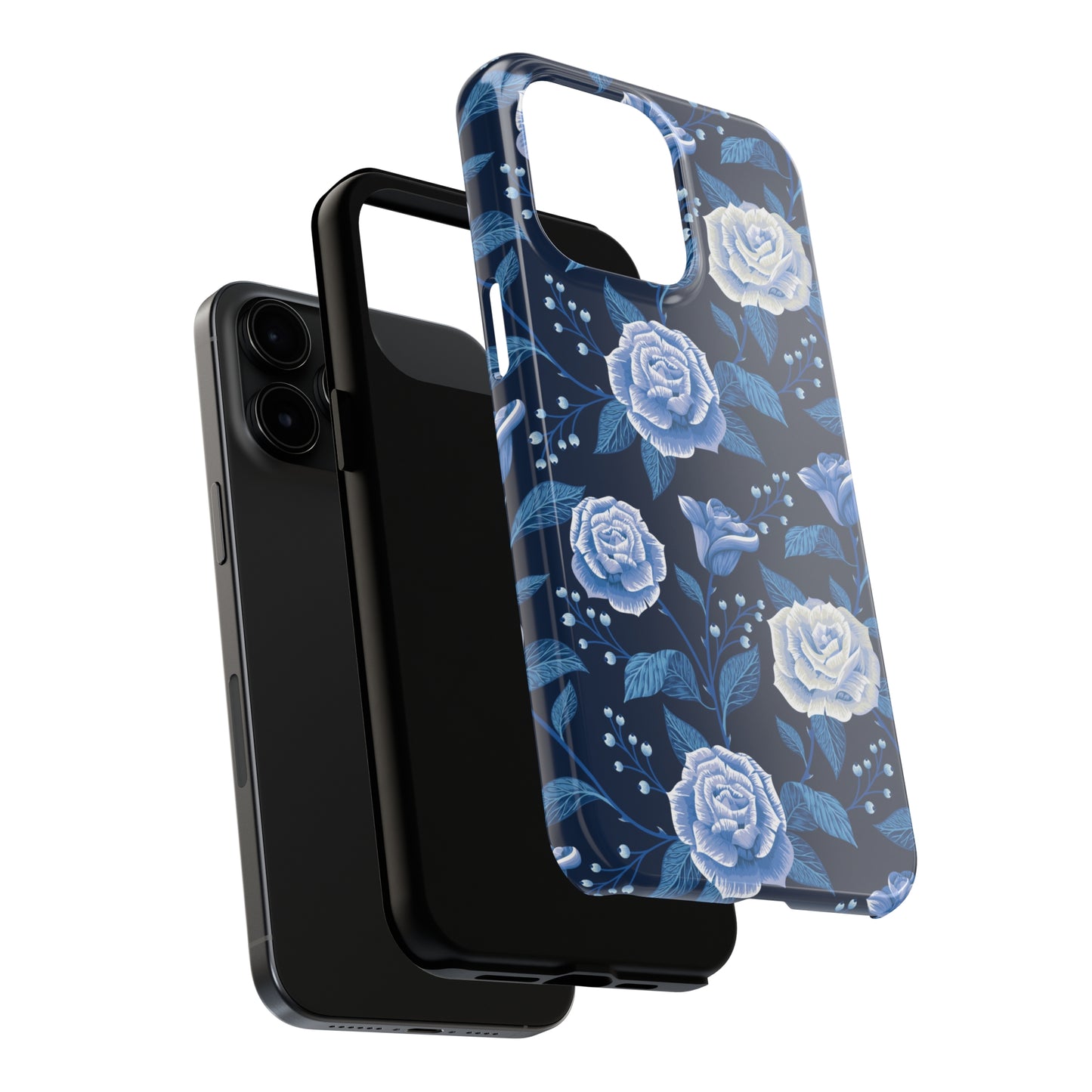 Midnight Rose Tough iPhone Case